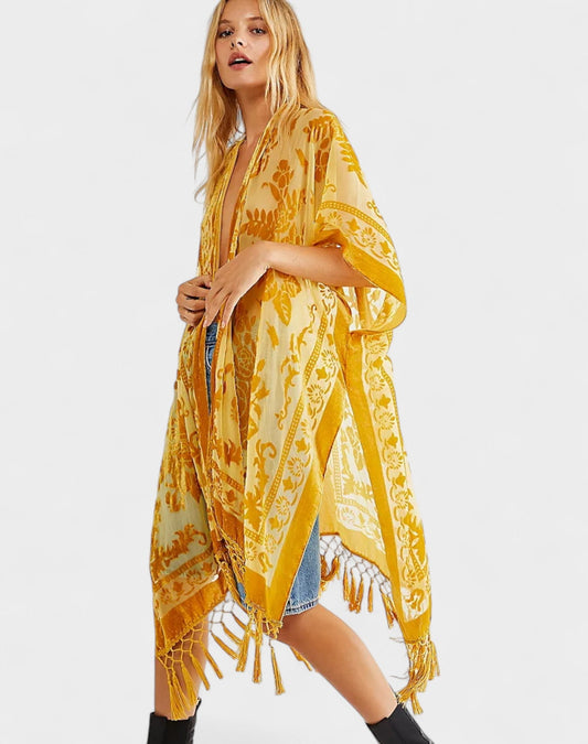 Noa | Velvet Kimono Cardigan - Lora Toronto