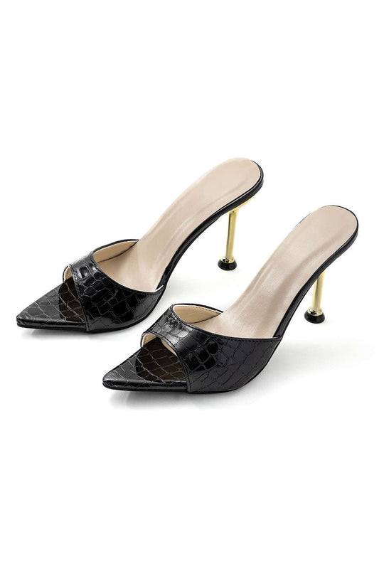 Open Pointed Toe Ankle - strapless High - heeled Sandals - Lora Toronto