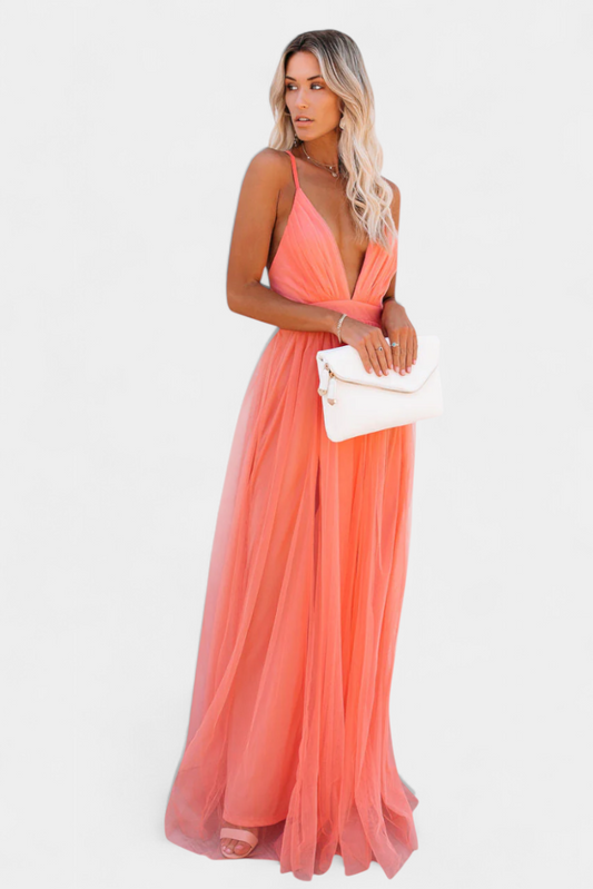 Gergana Petal Dust Tulle Dress