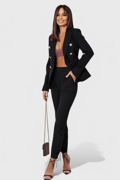 Rosalind Elegant Blazer and Trousers Set - Lora Toronto