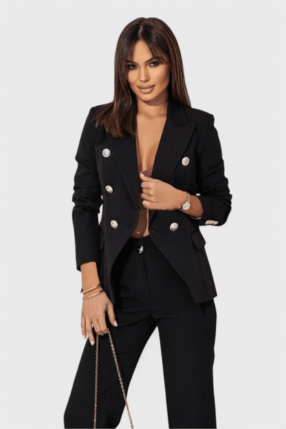 Rosalind Elegant Blazer and Trousers Set - Lora Toronto