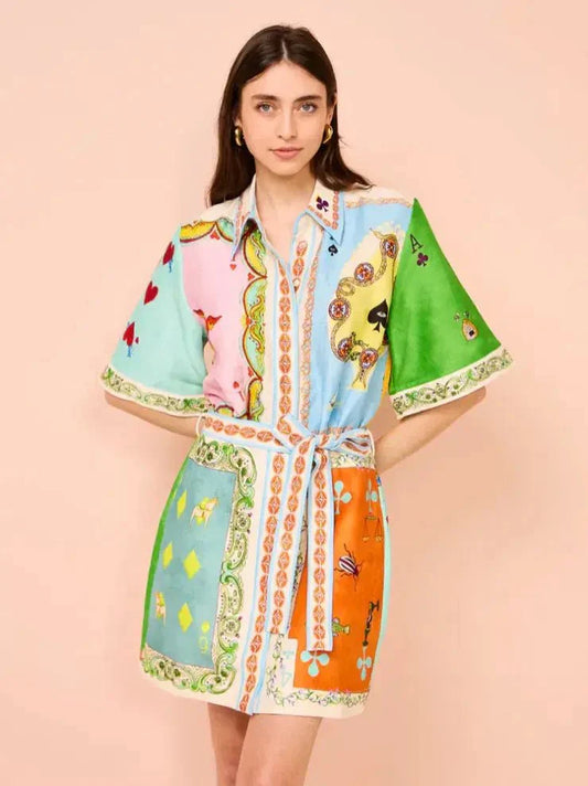 RUMMY | PRINT MINI DRESS - Lora Toronto