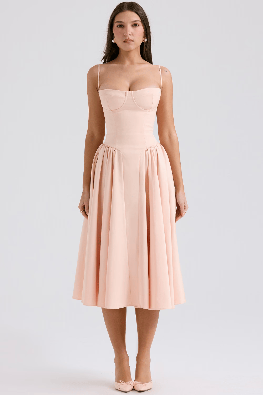 Felicity Sleeveless Corset Midi Dress