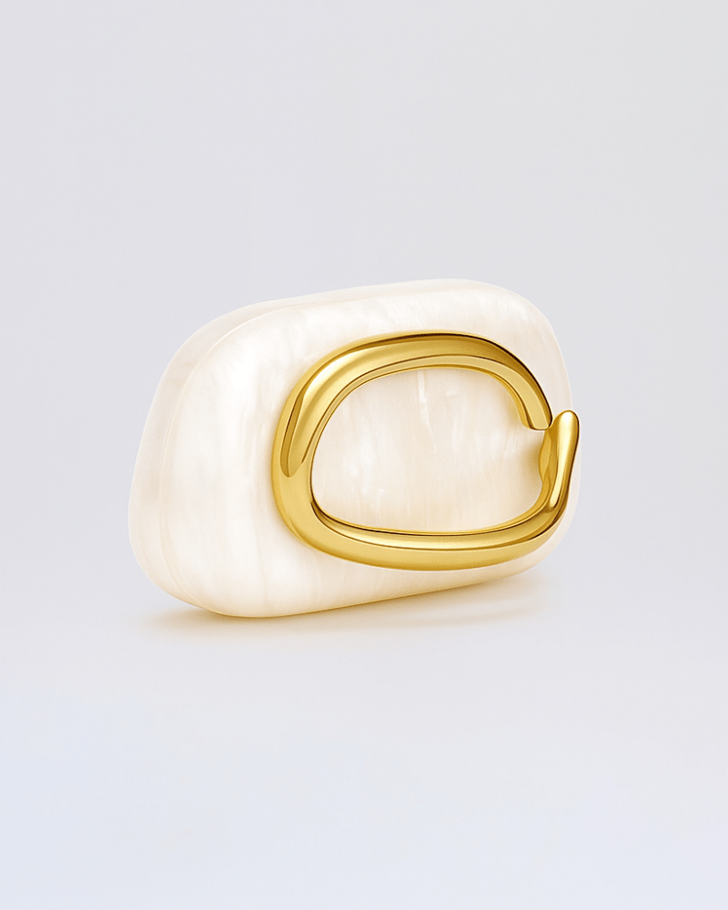 Sculptural Pearl Clutch Bag - Lora Toronto