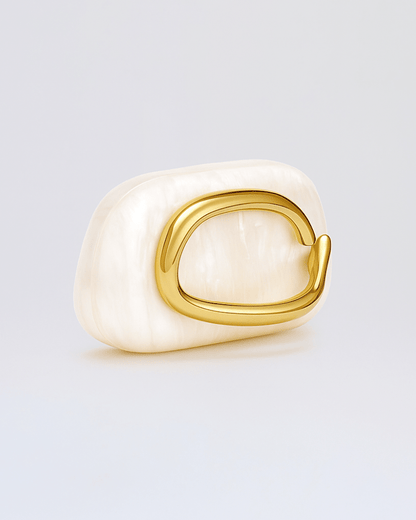 Sculptural Pearl Clutch Bag - Lora Toronto