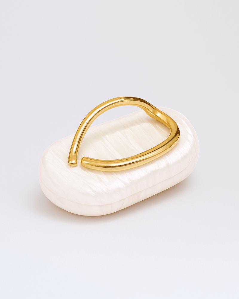Sculptural Pearl Clutch Bag - Lora Toronto