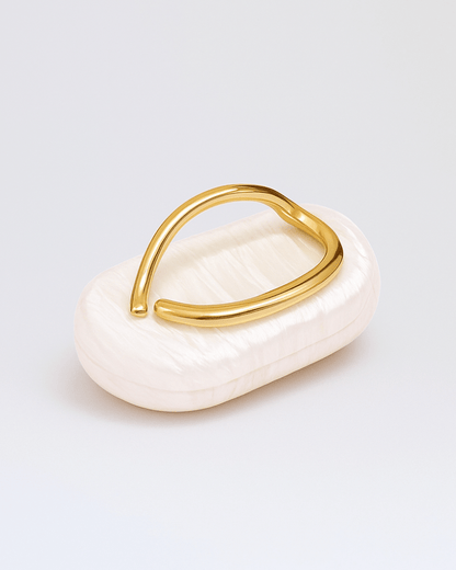 Sculptural Pearl Clutch Bag - Lora Toronto