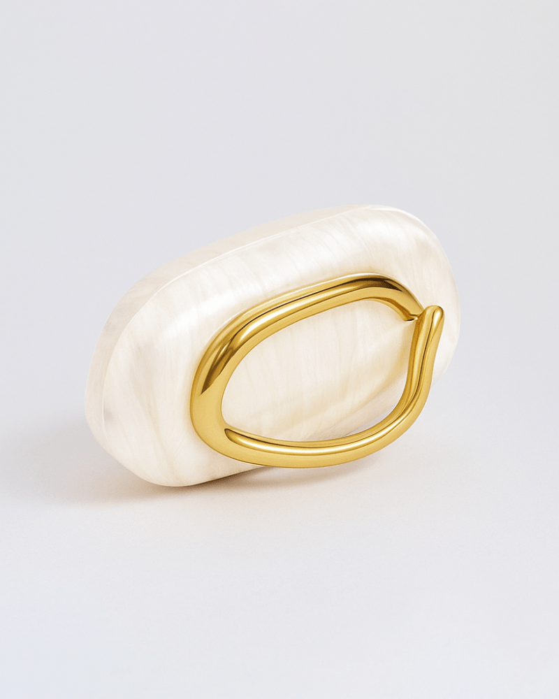 Sculptural Pearl Clutch Bag - Lora Toronto