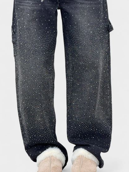 Sia | Diamond - Embellished Balloon Jeans - Lora Toronto