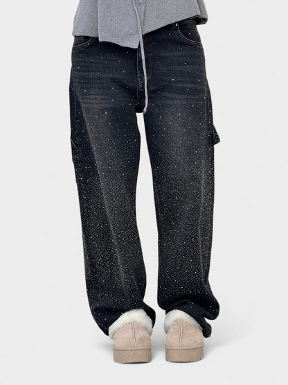 Sia | Diamond - Embellished Balloon Jeans - Lora Toronto