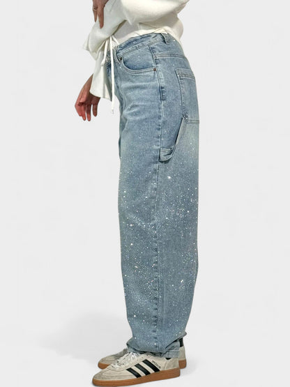 Sia | Diamond - Embellished Balloon Jeans - Lora Toronto