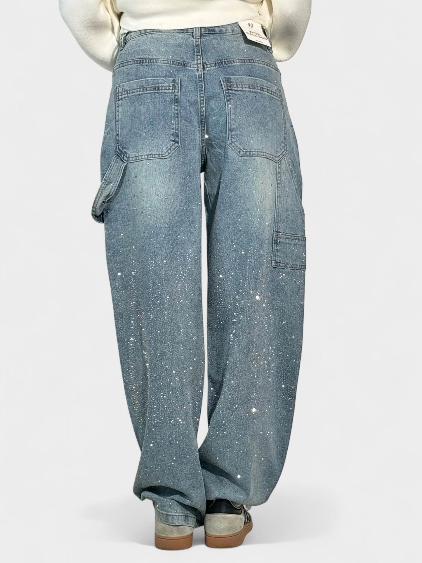 Sia | Diamond - Embellished Balloon Jeans - Lora Toronto
