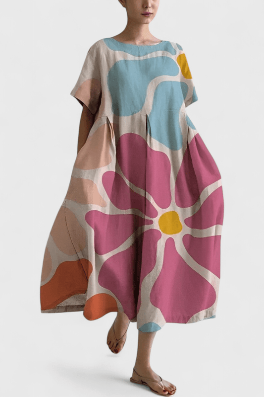 Valeria | Oversized Everyday Midi Dress - Lora Toronto