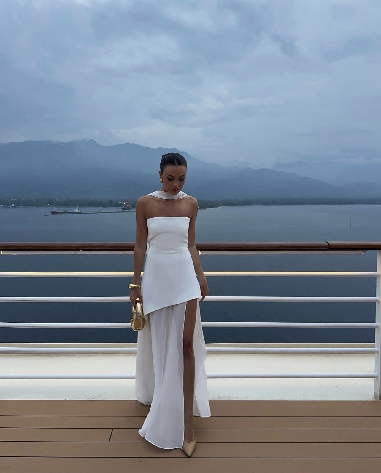 Valerie | Asymmetrical Maxi Dress - Lora Toronto